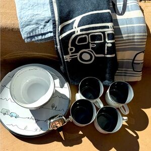 Pottery Barn exclusive for Airstream. Everything needed to get started glamping